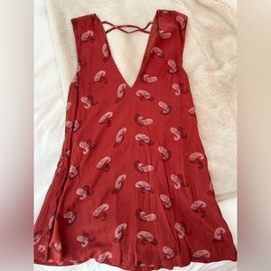 Free People Jagger printed mini dress